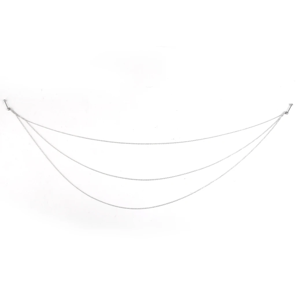 Stainless Steel Nipple Rings Nipple Chain  Nipple Barbell  Piercing Nipplerings for Women 14G image 3