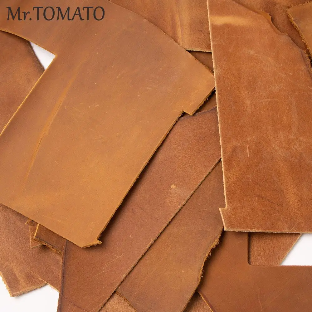 Cowhide Scrap Leftover Cow Leather Thick Genuine Leather First Layer Tanned Cow Skin Hide Leather Full Grain 1.8 to 2.2 mm