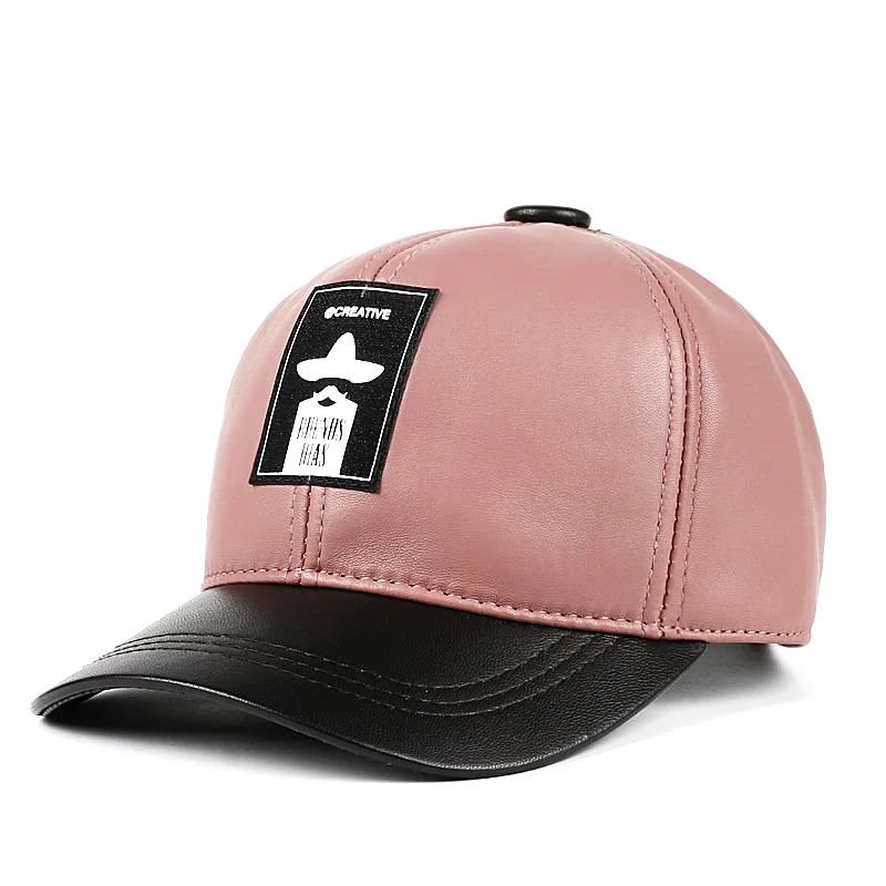 Free Shipping Spring Women Real Leather Letters Maple Leaf Baseball Caps Men Ladies Casual Hip Hop Hat Man Street Hockey Gorra