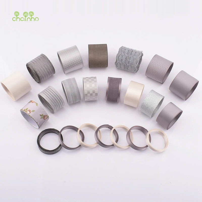 High Quality,Mixed Grey Colour Ribbon Set For DIY Handmade Gifts&Crafts Packing,Hair Ornament Accessories,HB129