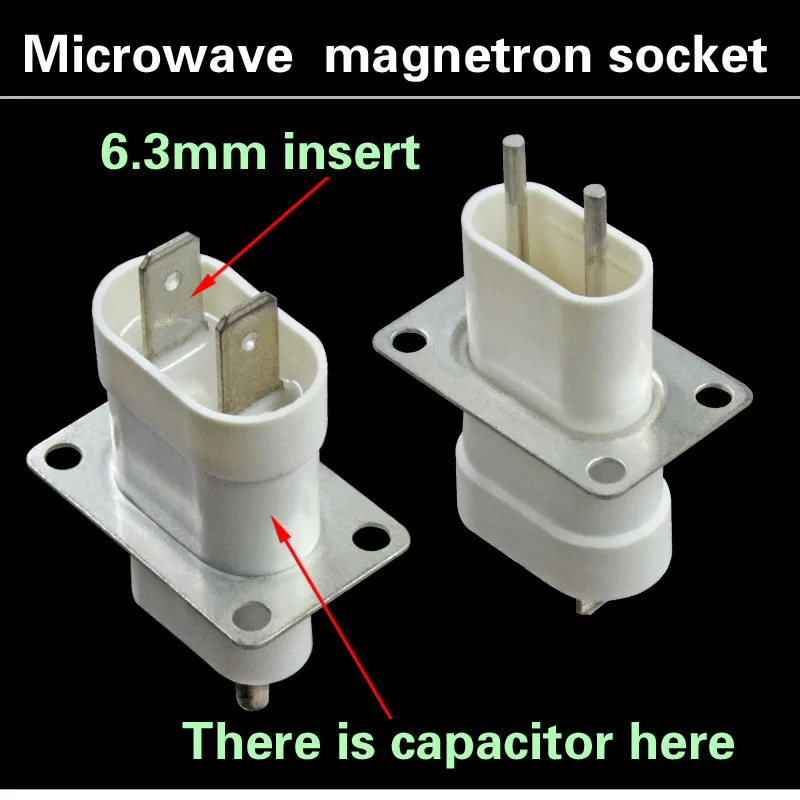 1PC   Microwave Magnetron Sockets Pins Filament Sockets Magnetron Connector