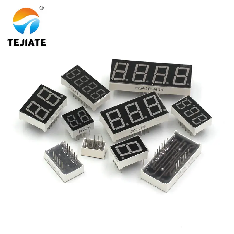 0.56 Inch Led Display 7 Segment 1 Bit/2 Bit/3 Bit/4 Bit Digit Buis Rood gemeenschappelijke Kathode/Anode Digitale 0.56 Inch Led 7 Segment