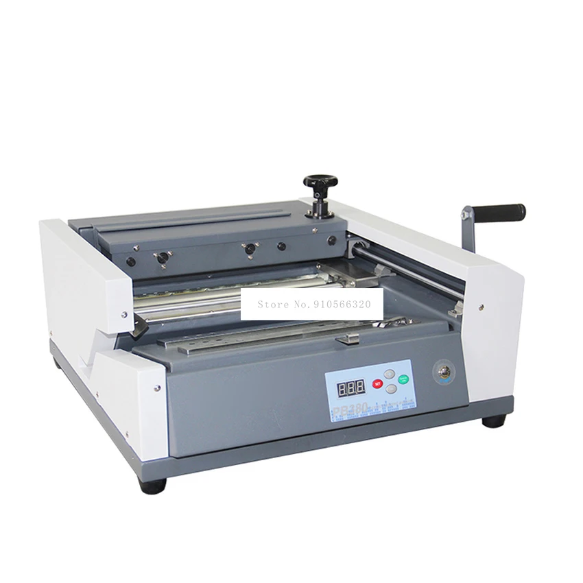 Máquina de encolado de PB-380, tamaño A4, para encuadernación de partículas coloidales adhesivas en caliente, para álbum de fotos, libro, carpeta de papel