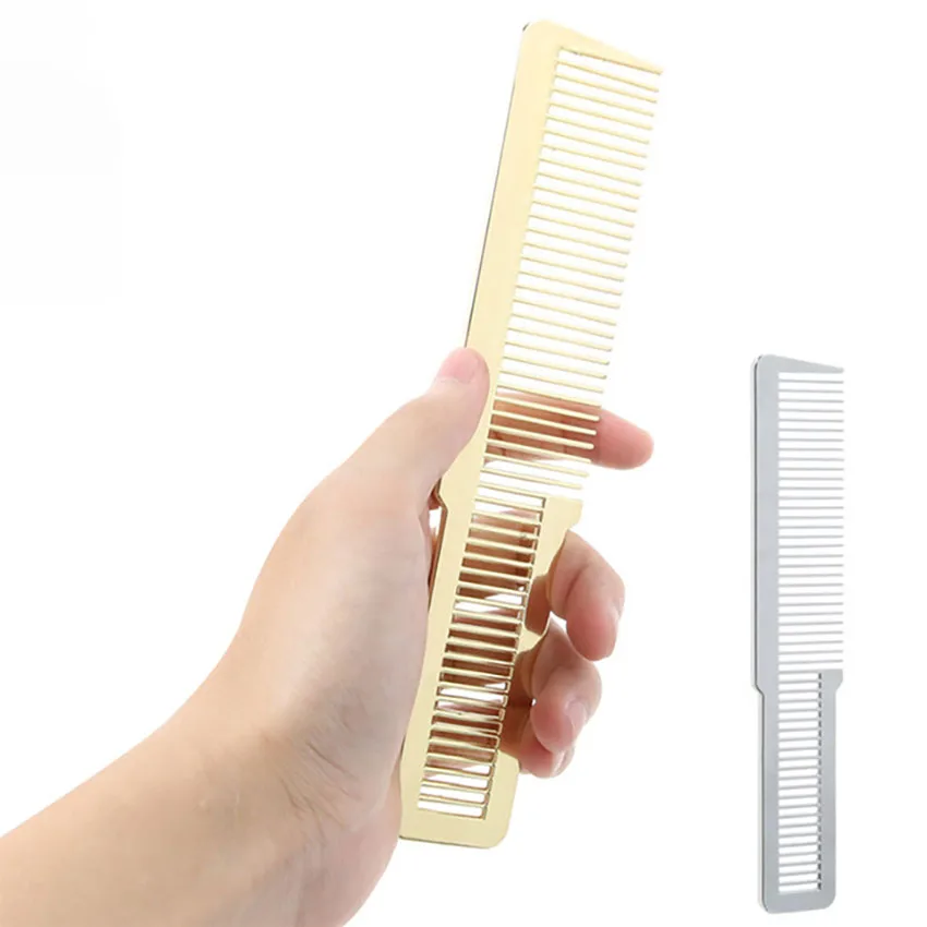 Electroplated Detangling Hair Comb Hairdressing Care Styling Oil Combs Hairbrush, Professional Haircut Comb Hair Brush Tools