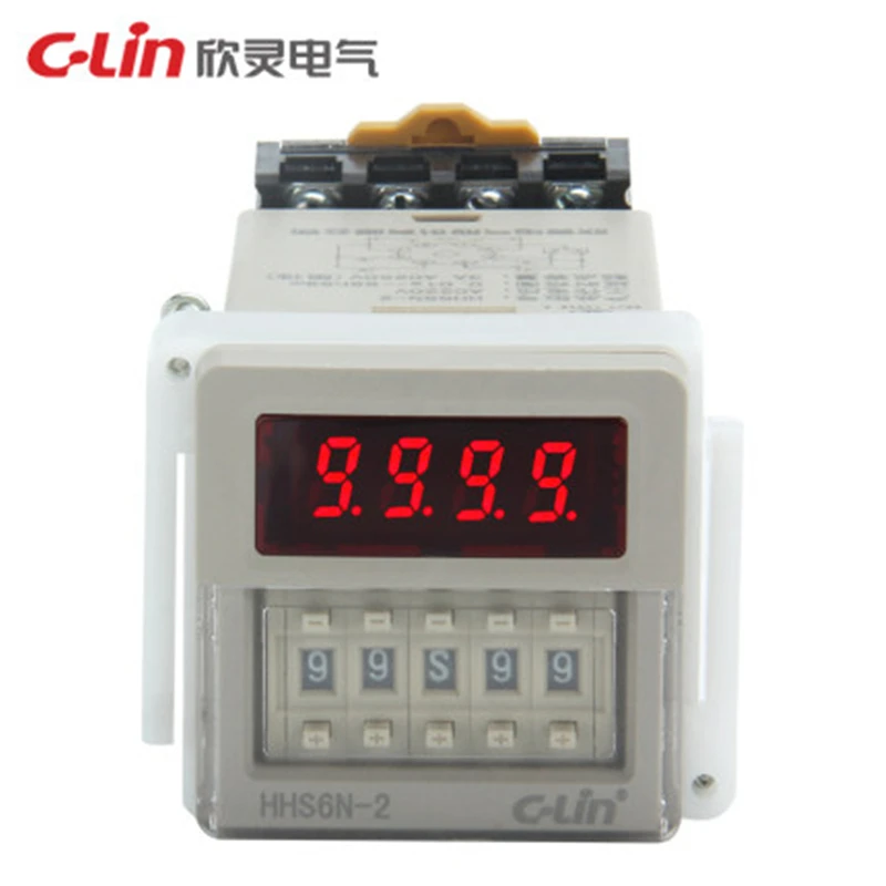 New and Original C-Lin Time Relay HHS6N-2 (can substitution HHS6-2 HHS6C-2 DH48S-2Z) HHS6-1(DH48S) AC380V AC220V DC24V