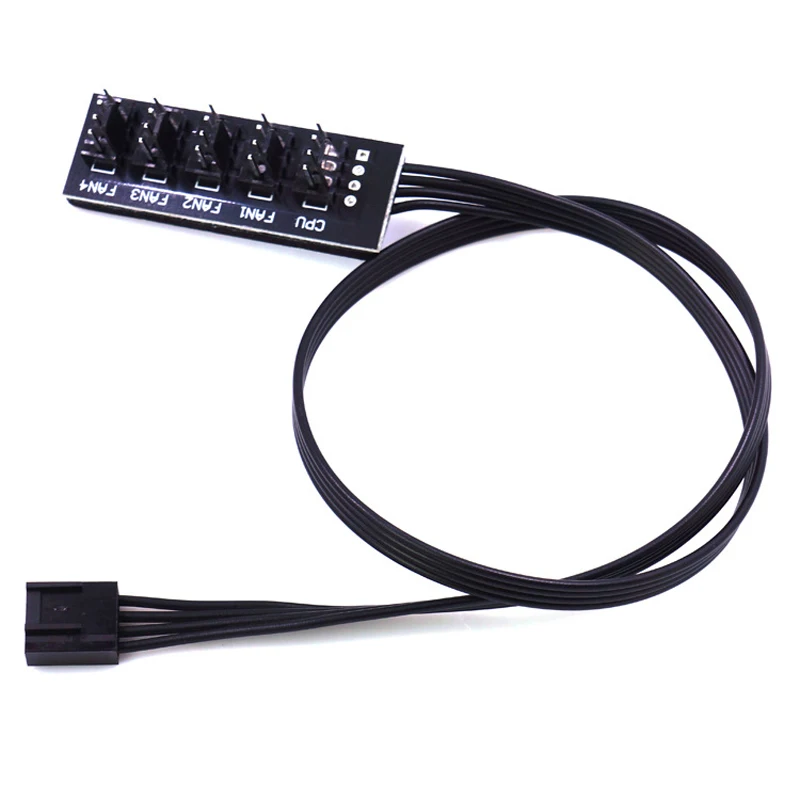 40cm 1 to 5 4-pins Molex TX4 PWM CPU Cooler Case Chasis Cooling Fan Power Cable Hub Splitter Adapter PWM 4Pin Fan Hub Controller