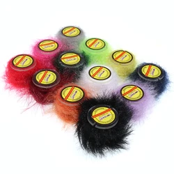 Vampfly 12spools tinsel dubbing flasher thread for tying leech flies streamers