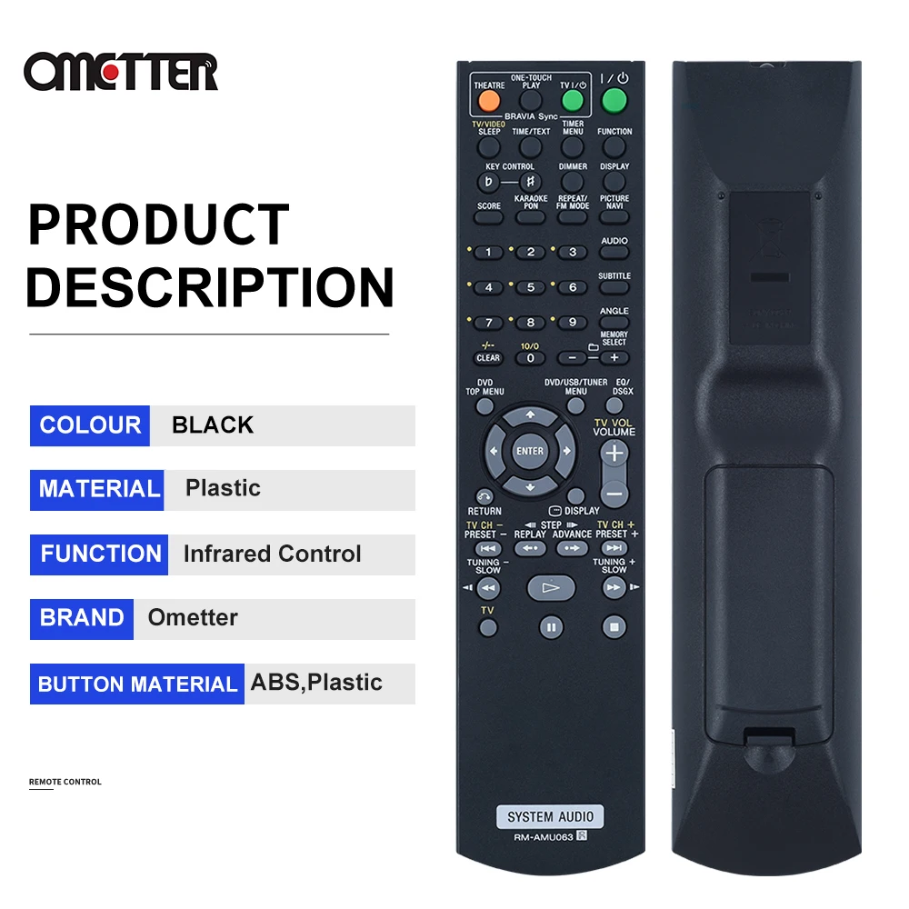Mới RM-AMU063 Cho Sony Hệ Thống Âm Thanh Nhà Điều Khiển Từ Xa Cho CMT-DH40R HCD-DH40R Fernbedienung