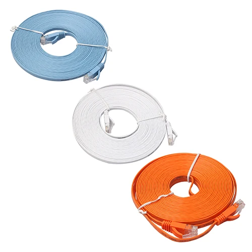 CAT6 Flat Ethernet Cable RJ45 Lan Cable Networking Ethernet Patch Cord para Computador Router Laptop 0.5M/1M/2M/3M/5M/8M Comprimento