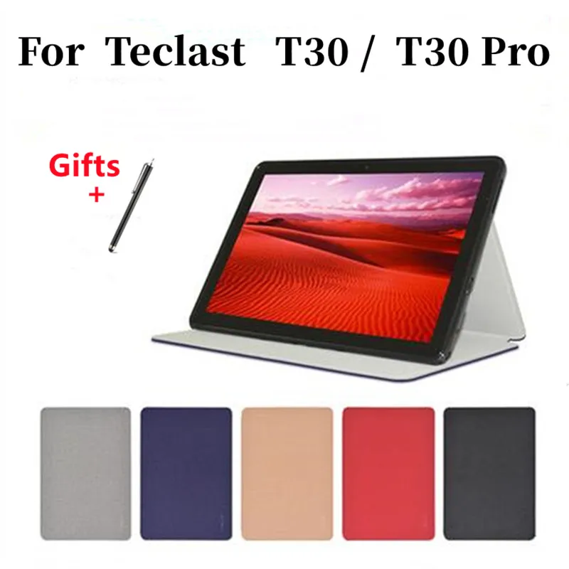 

Newest Case Cover for Teclast T30 10.1 Inch Tablet Pc Stand Pu Leather Case for T30 Pro + Film Gifts