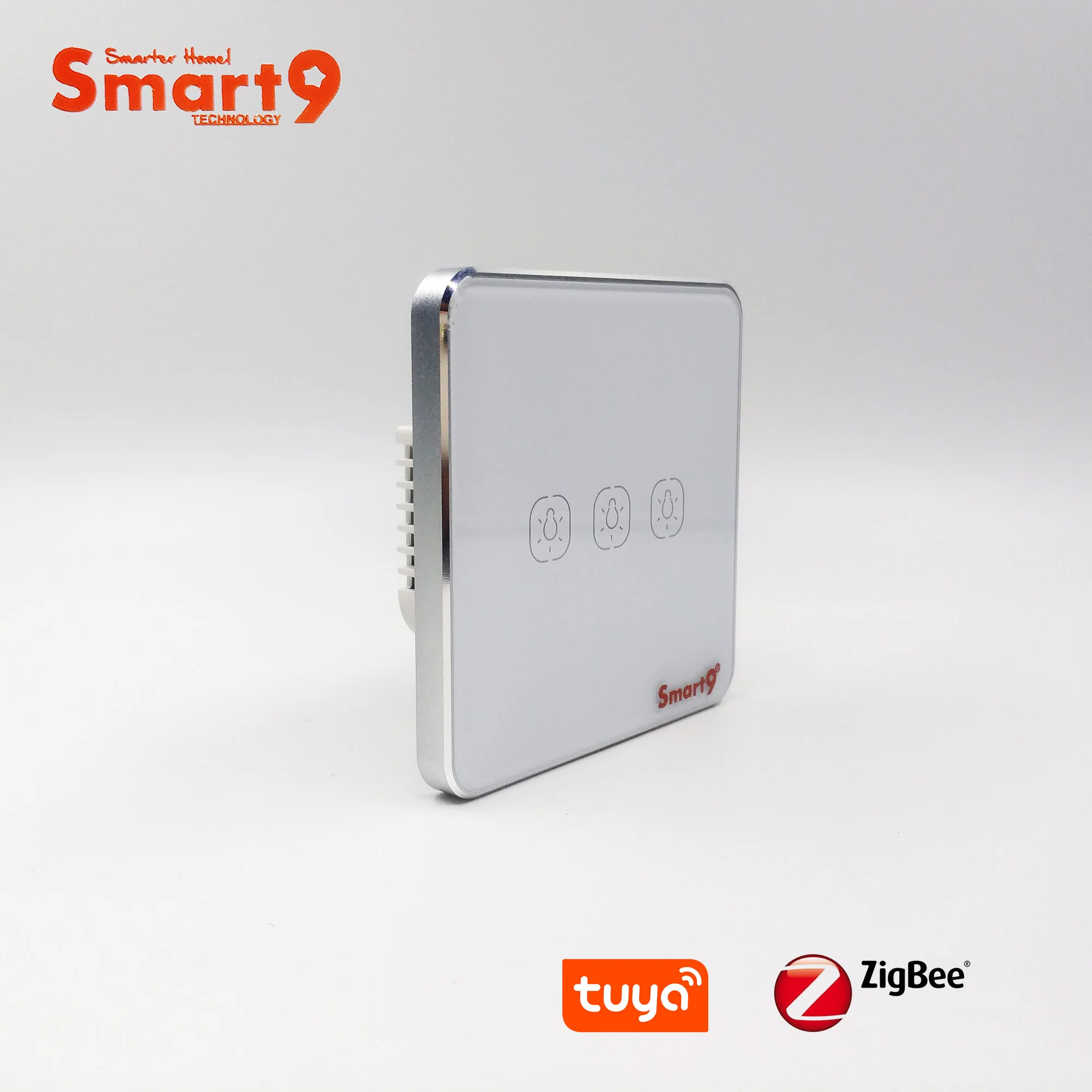 

Smart9 ZigBee Wall Switch No Neutral Working with TuYa ZigBee Hub, Touch Button With Smart Life App Control, Powered by TuYa