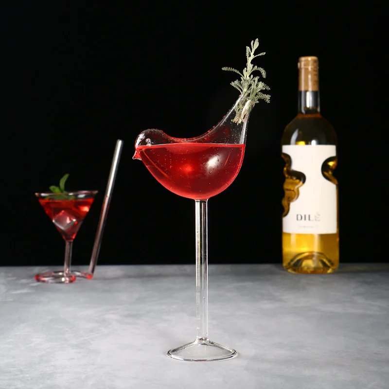 

Bird Crystal Wine Glass, Creative Wine Glass, Red Cocktail Glass, Transparent, Home and Restaurant, High Quality