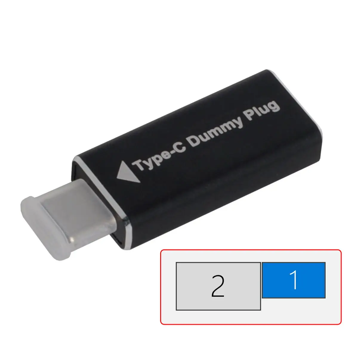 

CY Virtual Display Adapter USB-C Type-C DDC EDID Dummy Plug Headless Ghost Display Emulator 1920x1080p@60Hz