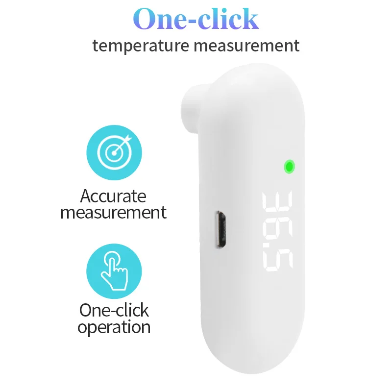 Medical USB Rechargeable Digital Infrared Thermometer Contactless Front Termometro Baby Fever Temperature Meter Mercury for Body