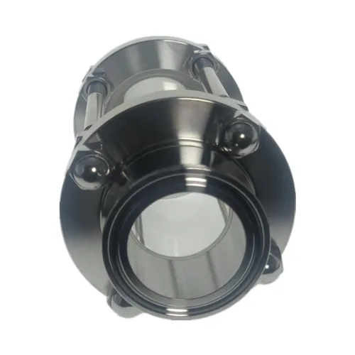 Imagen 2 del producto Dioptrías de cristal de visión de flujo Sanitay de trébol de Tri abrazadera de 1,5 "", ajuste de tubo de 38mm OD SUS 304, accesorio de acero inoxidable, producto para diario casero