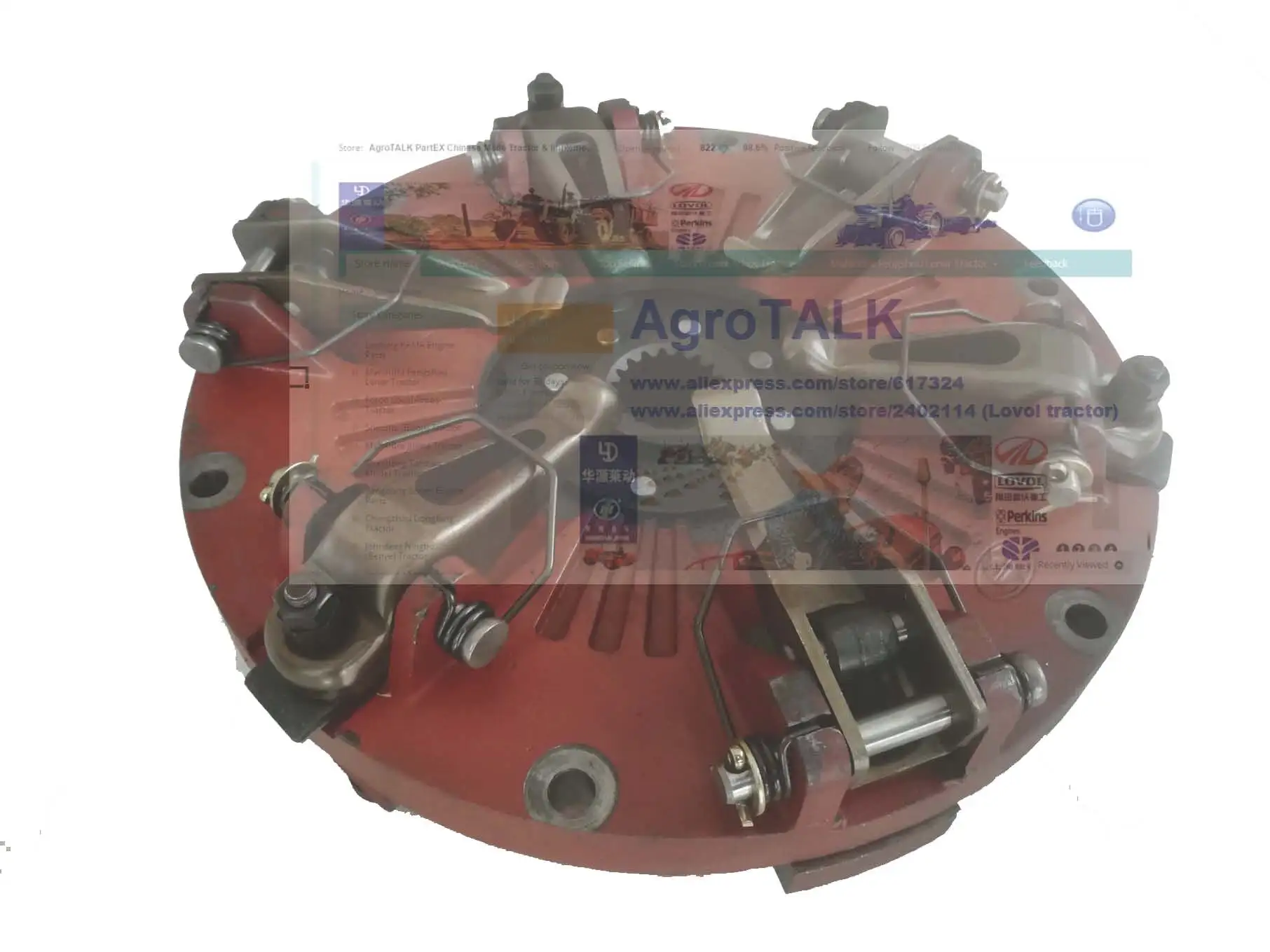 TB550.211A / RK704.21D.011 ,10 inch clutch with PTO disc for Foton Lovol FT404 FT454 TB504 / Zoomlion series tractor