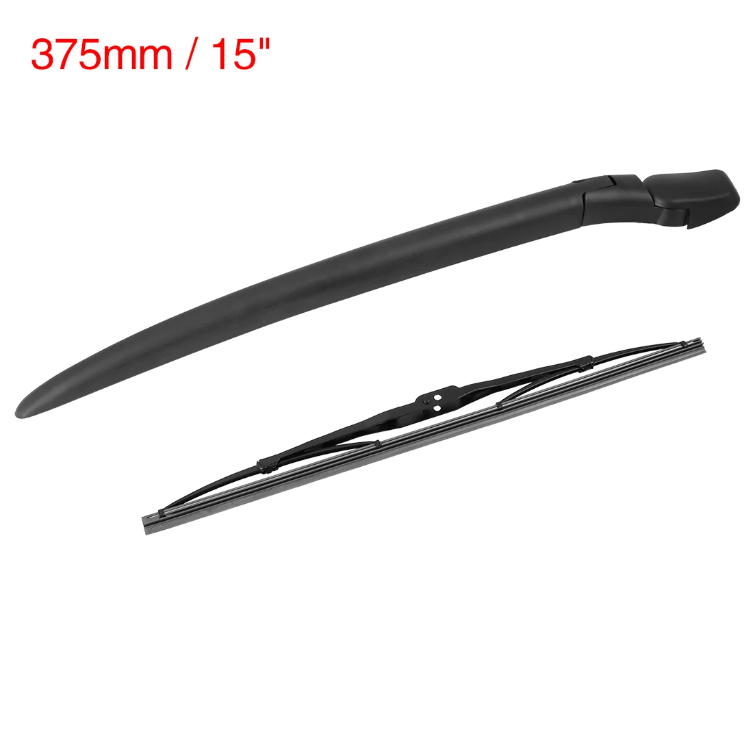 Uxcell Rear Windshield Wiper Blade Arm Set 375mm for Porsche Cayenne GTS 2002 2003 2004 2005 2006 2007 2008 2009 2010