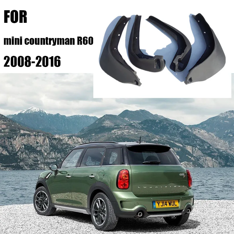 Mud flaps for mini cooper countryman F60 R60 Mudguards Fender mud flap splash guard Fenders Mudguard car accessories Front Rear