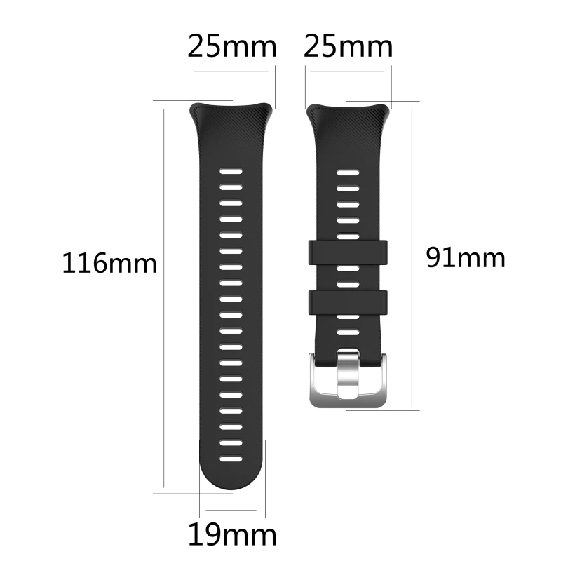 Soft Silicone Wrist Strap for Garmin Swim 2 Replacement Watchband Smart Watch Band Accessories Bracelet Wristband with Tool