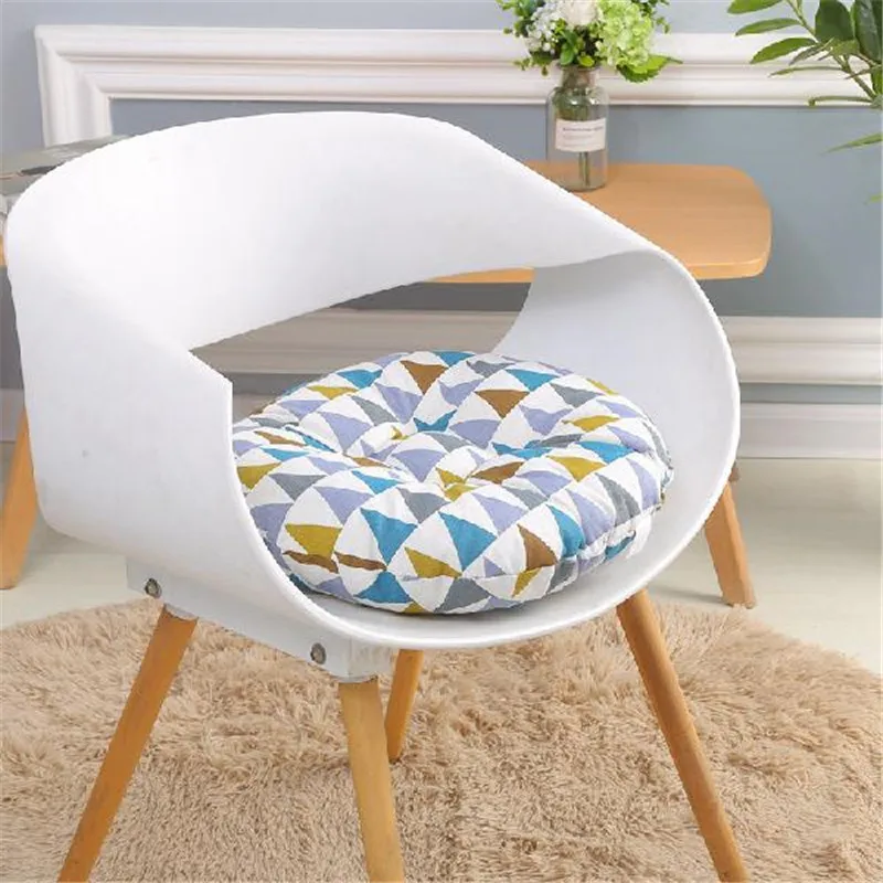 Coussin de siège rond en coton lin | Coussin de chaise de bureau, pour tabouret de salle à manger, dossier de chaise, coussins décoratifs pour canapé de maison