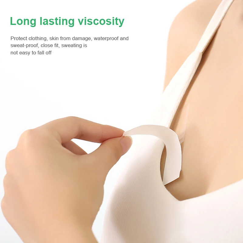 Underwear Strap Anti-slip Double Sided Tape Clothing Adhesive Clear Fabric Strong Beauty Safe Bra Tape for Women Body Skin