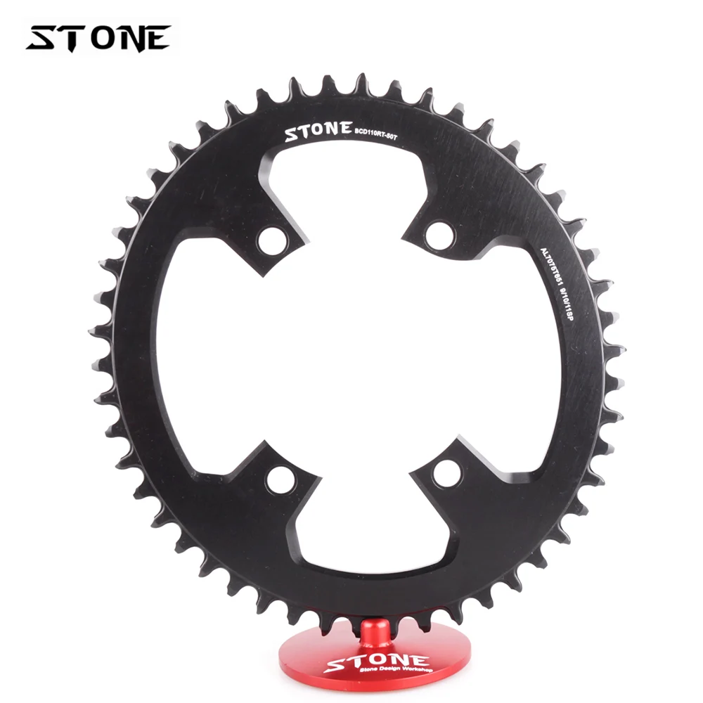 Stone Oval Single Chainring BCD110 110mm 105 R7000 Ultegra R8000 Dura Ace R9100 9-12s Folding Road Bike Chainwheel