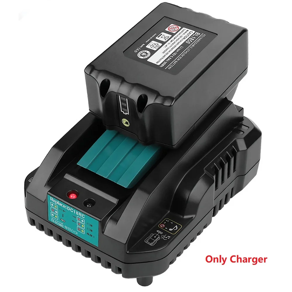 Akumulator litowo-jonowy 3A/4A ładowarka do Makita 18V 14.4V BL1860 BL1840 BL1830 BL1820 BL1415 BL1440 DC18RC wymiana bateria litowa konwerter