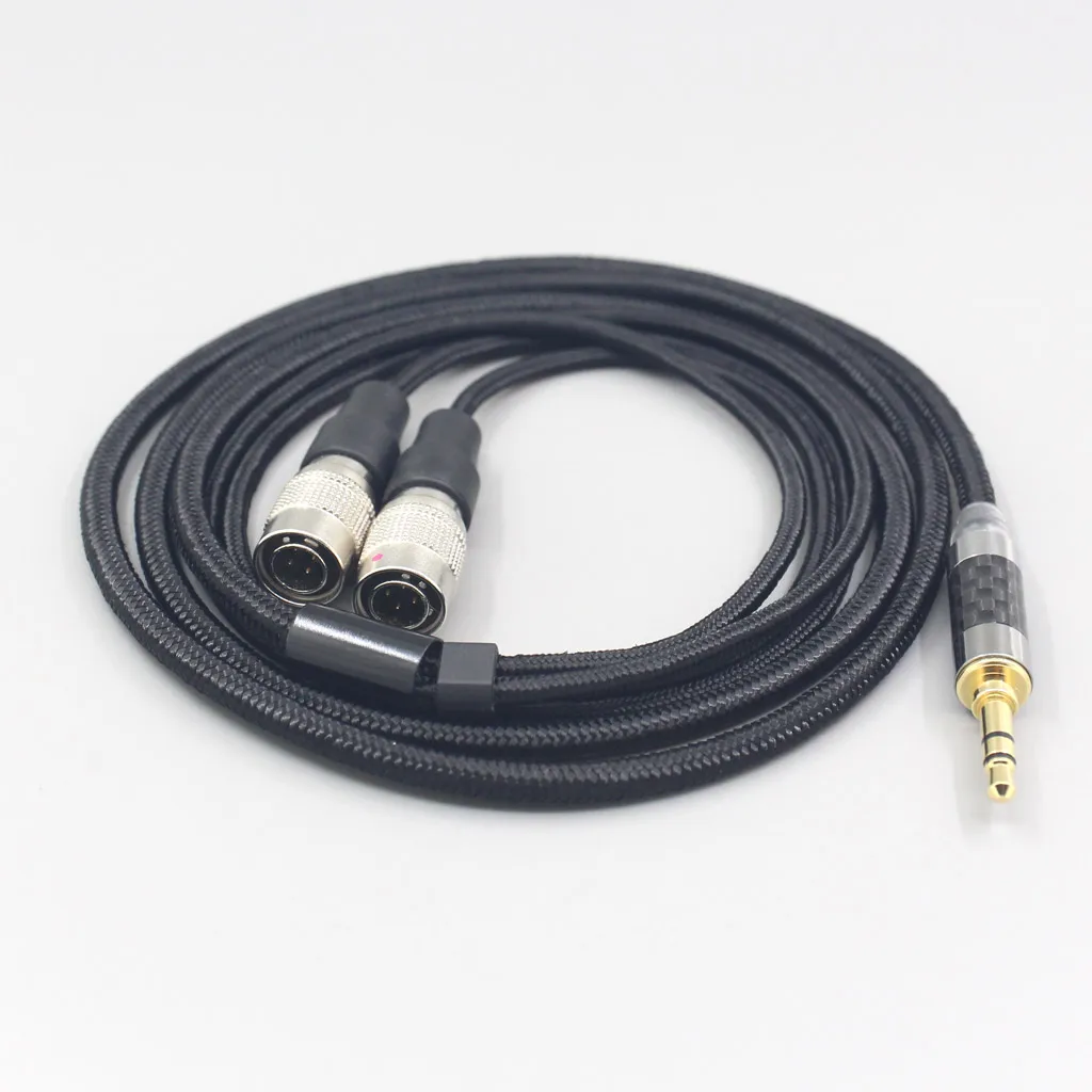 

Nylon OFC Super Soft Earphone Headphone Cable For Mr Speakers Alpha Dog Ether C Flow Mad Dog AEON 6.5mm XLR 4.4mm 7545