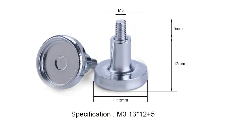 Imagem -03 - Coluna Magnética para Módulo Led Parafusos Magnéticos Interior p2 P2.5 p3 p4 p5 p6 P10 m3 1317 100 Pcs por Lote