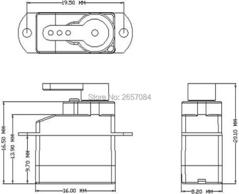 Mini conector JST Micro Servo Digital de bajo voltaje, 2,0g, para avión, coche, camión, helicóptero, barco, juguetes, modelo especial