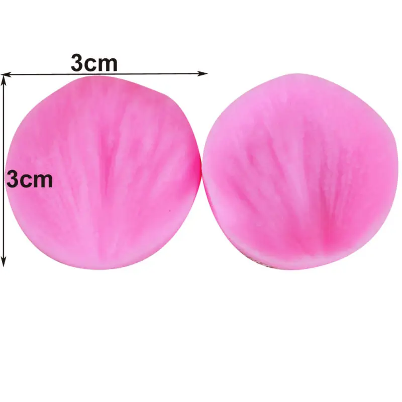 Kaymiklee Peony Veiners Silicone Molds Fondant Sugarcraft Gumpaste Clay Water Paper Cake Decorating Tools 3*3cm