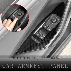 Door Panels Guards Cover for Volkswagen 2019-21JETTA MK7 SAGITAR VW Car Armrest Panel Decorative Frame Trim Car Accessoriesr