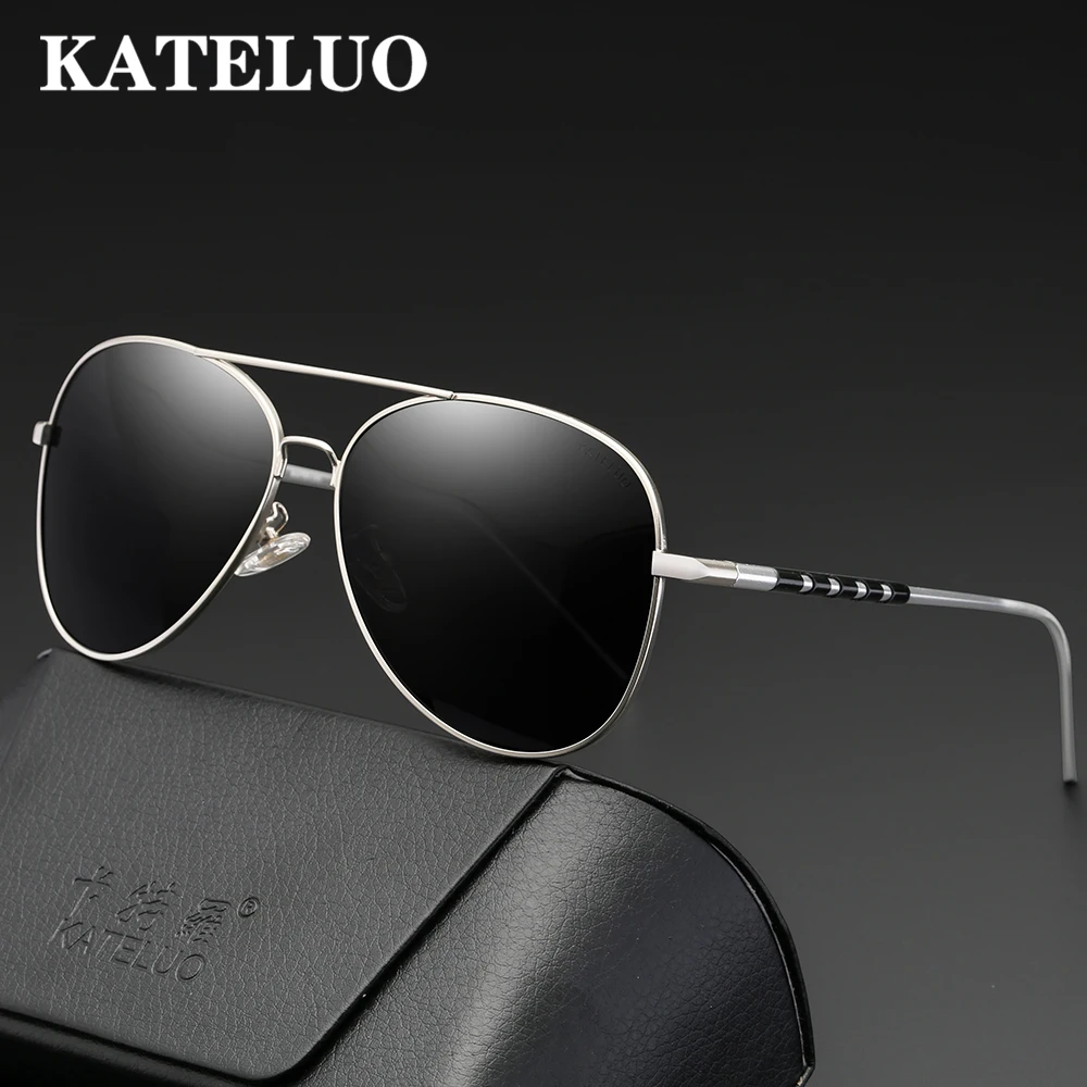 

KATELUO Brand Classic Mens Aluminum magnesium Sunglasses Polarized Lens UV400 Male Sun Glasses For Men Eyewear Accessories 6606