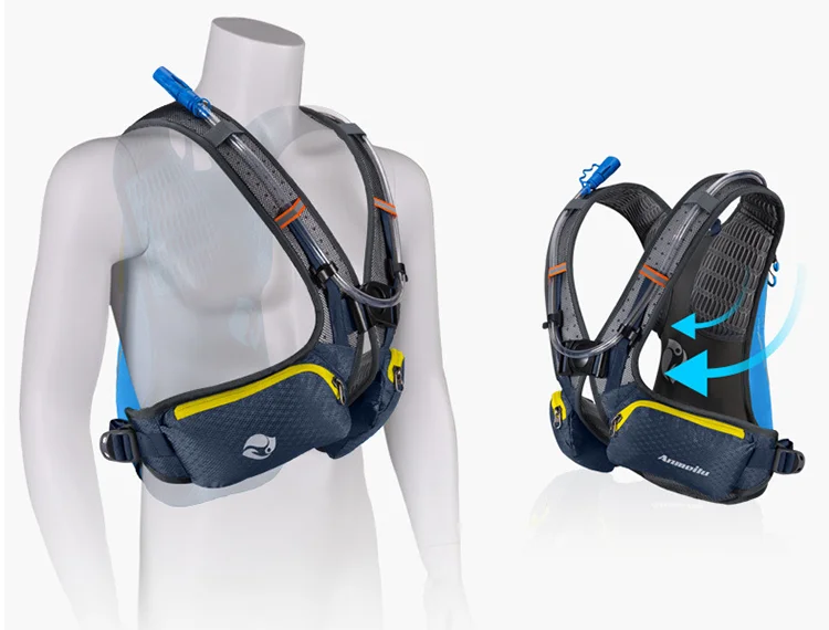 Wandern Trink Laufen Rucksack Männer 5L Camping Mit Wasser Flasche MTB Radfahren Rucksäcke männer Atmungsaktive Marathon Tasche Ausrüstung – Detail 10