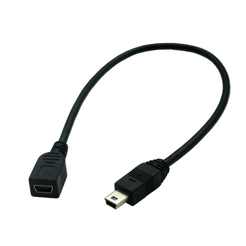 Mini USB B Typ 5pin wtyk męski do Mini gniazdo usb żeński przedłużacz przewód 25cm 50cm 150cm