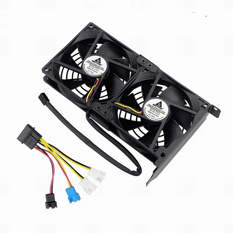 Gdstime Universele Vga Koelventilator Dual 90 Mm 3.5 Inch Dc 12V Desktop Computer Chassis Pci Videokaart Dubbele fan 9 Cm