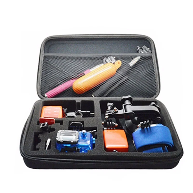 Sport Camera Storage Bag Travel Collection Outdoor Anti-shock Carry Case for Gopro Hero 3+/4 Xiaomi Yi SJ Sport Camera Accessory