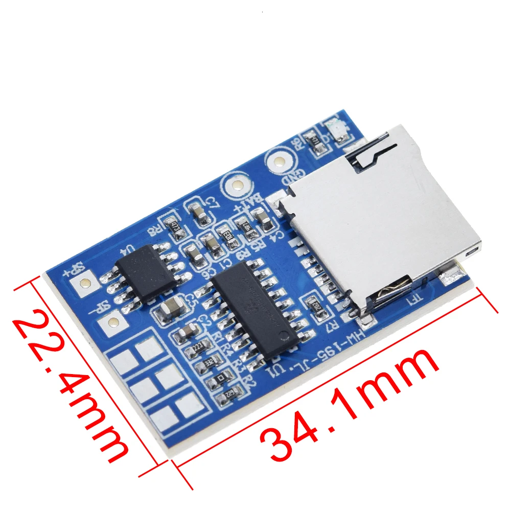 TZT 1/2/5 Stück GPD2846A TF-Karten-MP3-Decoder-Board 2W Verstärkermodul für Arduino GM Stromversorgungsmodul – Detail 3