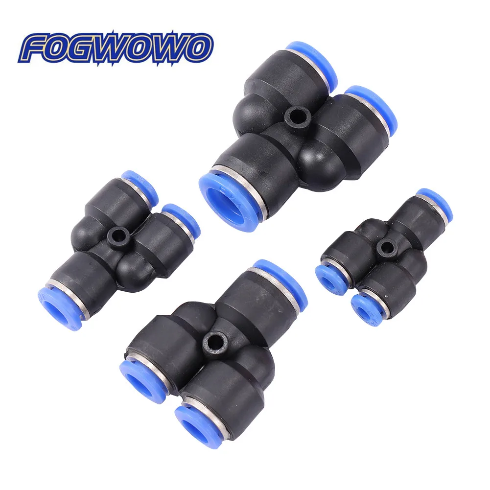 5 Pcs Y-type Slip-lock Variable Diameter Quick Connetors Garden Water Connectors Air Pneumatic Fittings 4/6/8/10/12/16mm