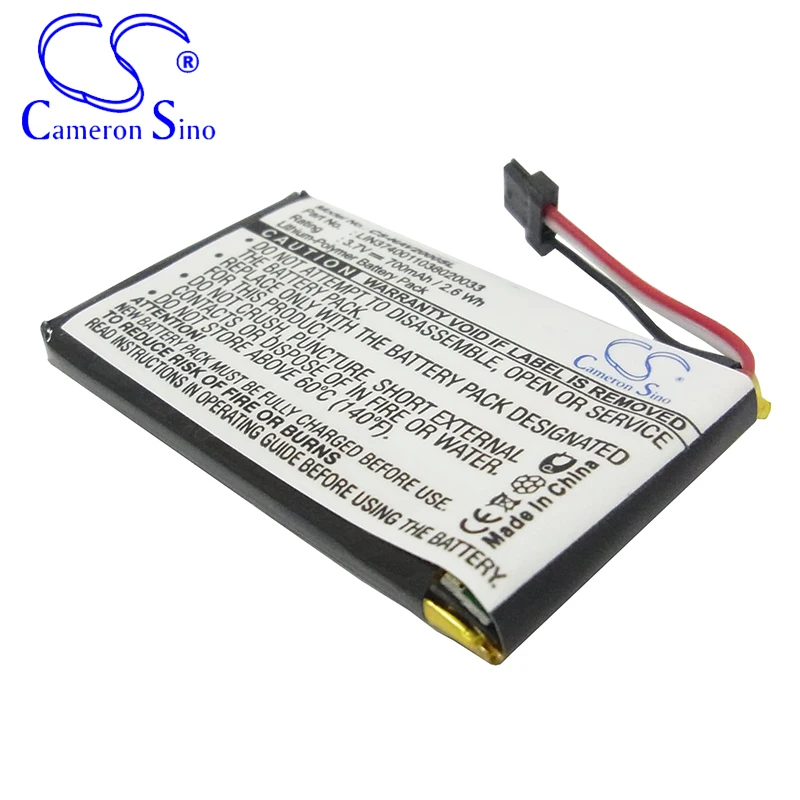 CameronSino Battery for Navigon 20 Easy 20 Plus fits Navigon LIN3740011038020033 GPS,Navigator battery 700mAh 3.70V Li-Polymer