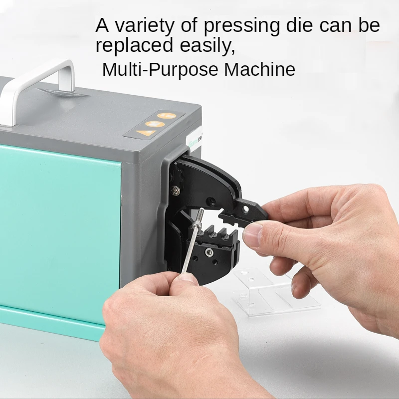 Herramienta de prensado neumática de escritorio, Terminal en frío, multimoho, herramienta de cableado opcional, máquina prensadora multifunción