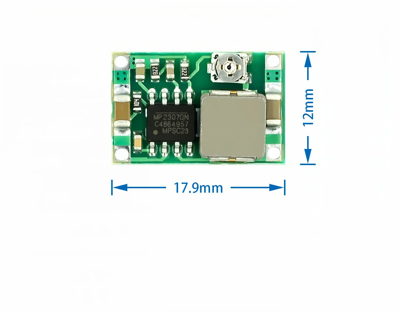 Módulo de avión Mini360 RC Mini 360, convertidor Buck de CC, 2A, reductor de 4,75 V-23V a 1V-17V, 17x11x3,8mm, LM2596, 5 uds.