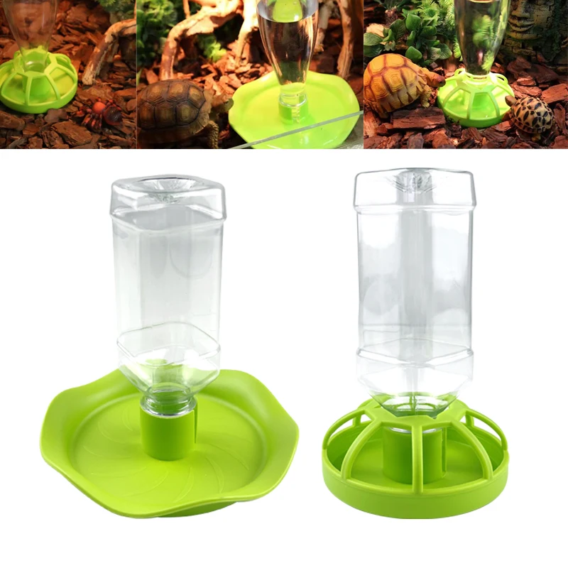 Reptiles Water Drinking Feeder Bowl DIsh Bottle For Lizard Turtle Chameleon Pet  GlassTank