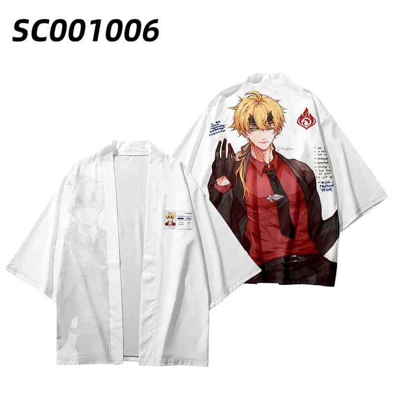 T-shirt manches courtes pour homme et femme, streetwear, humoristique, à la mode, Costume de Cosplay, Game Genshin Impact 3D