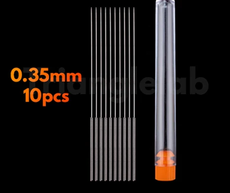 Trianglelab Edelstahl-Reinigungsnadel 0,25mm 0,35mm Teilbohrer zum Entblockieren von V6-Düsen MK8-Düsen 3D-Drucker-Teile Hotend – Detail 9