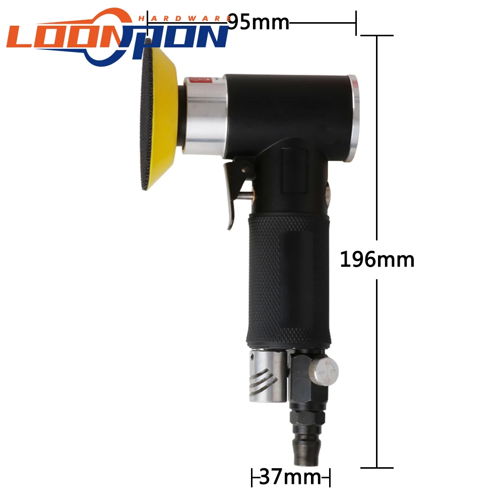 NEW Air Sander Mini Pneumatic Grinding Machine Set 2inch 3inch Buffing Pad Polishing Pad Kit For Car Polisher