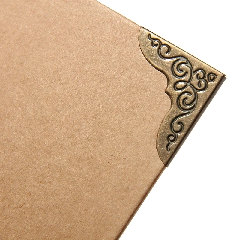 A4 Size 60 Pages Kraft Paper Sheets Card Blank Photocard Binder Wedding Album DIY Vintage Photo foto Scrapbook Photo Album