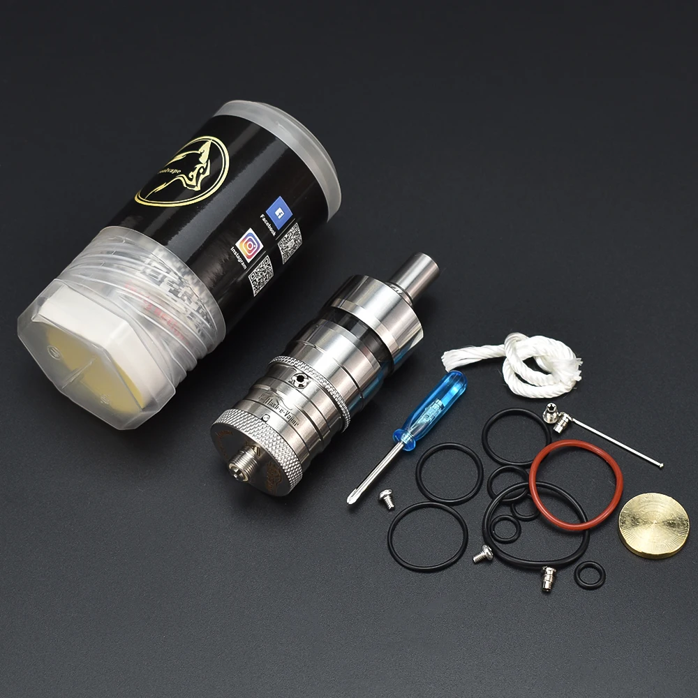 Вспышка-e-Vapor V4.5S + rta атомайзер rta с одной катушкой 4,5 мл 23 мм перестраиваемый резервуар атомайзера 316ss Flash-E-Vapor/FEV rta