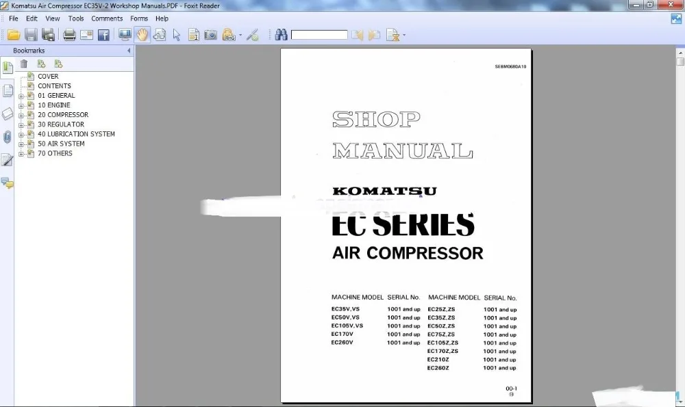 

Komatsu Air Compressor & Air Conditioner Workshop Manuals (ALL)