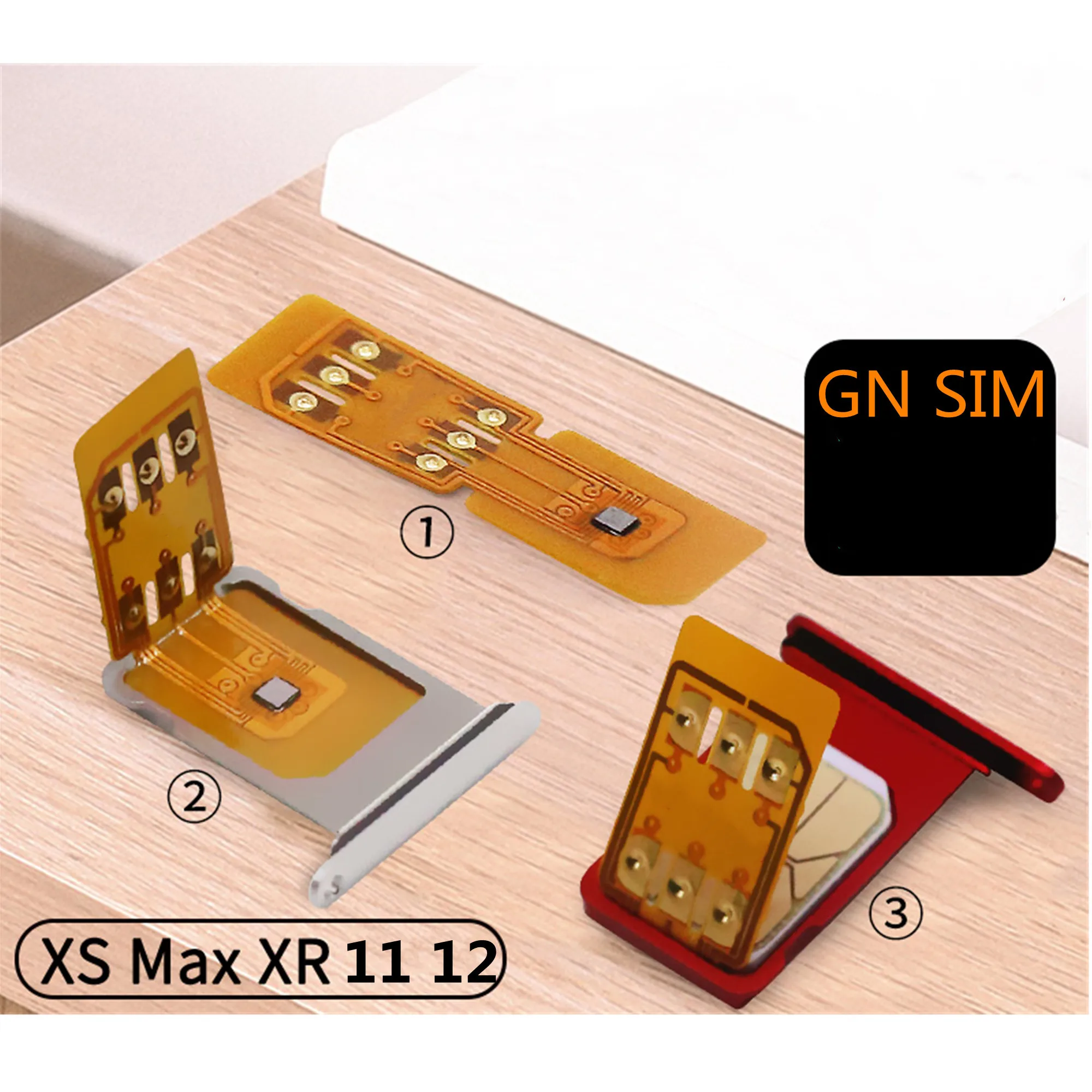 100 pçs/lote gn chip sim ios 15 auto pop up menu modo tmsi para o iphone 13 pro max/13 pro/13/13 mini/12 pro max/12/11/xs/xr